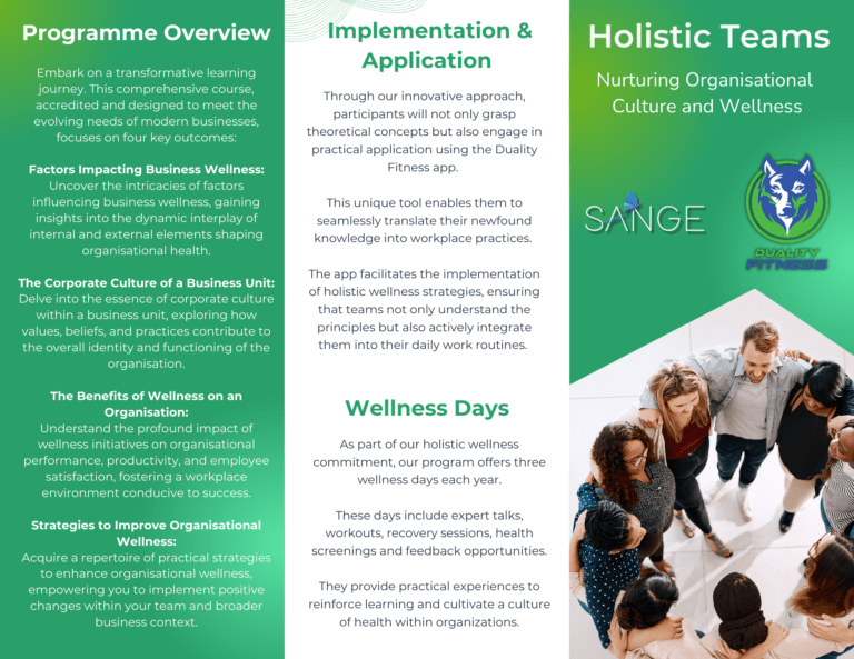 Holistic Teams: Nurturing Organisational Culture & Wellness