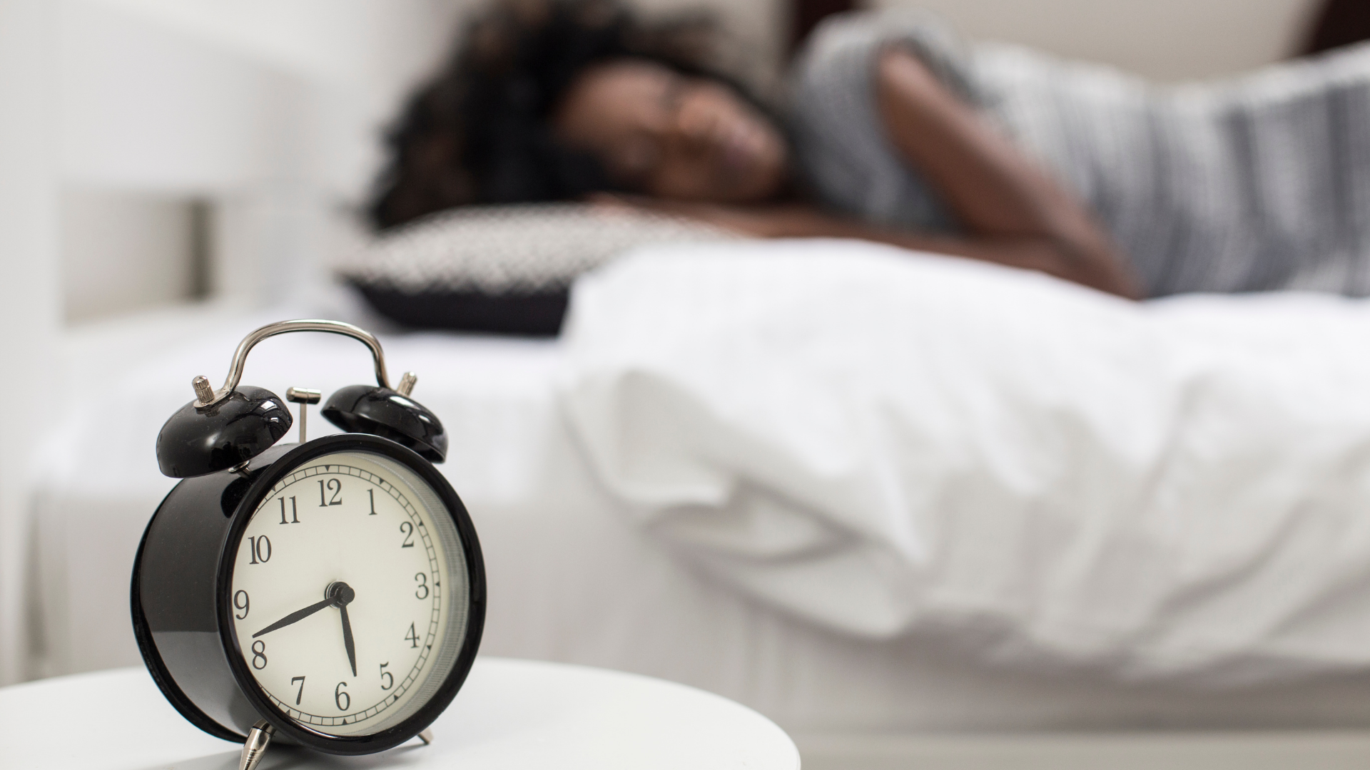 A sleeping person (emphasising sleep as the body’s repair tool).